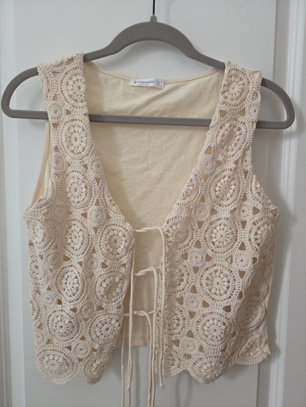 Stradivarius Cream Women's Tank Top